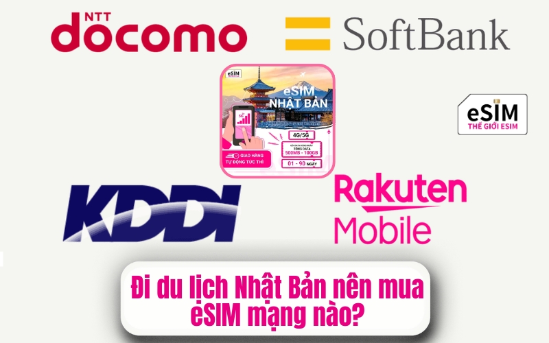 Nên mua esim mạng nào khi đi du lịch Nhật Bản ?